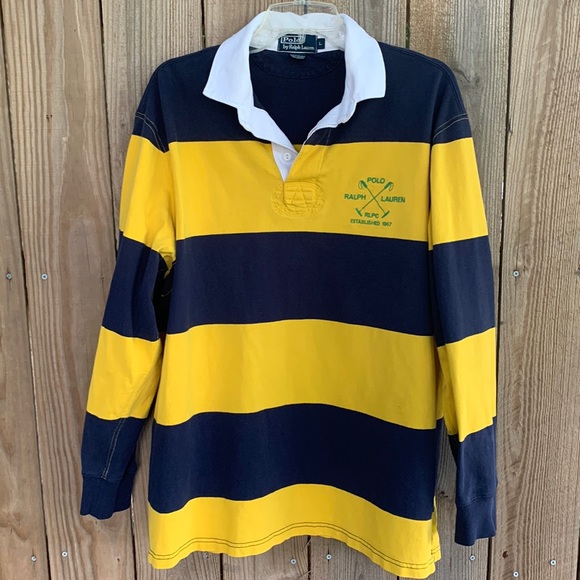 Polo by Ralph Lauren Rugby — Navy and Yellow - Picture 10 of 11